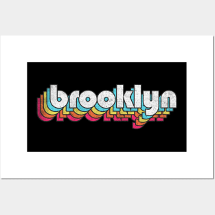 Brooklyn  / Retro Typography Design Posters and Art